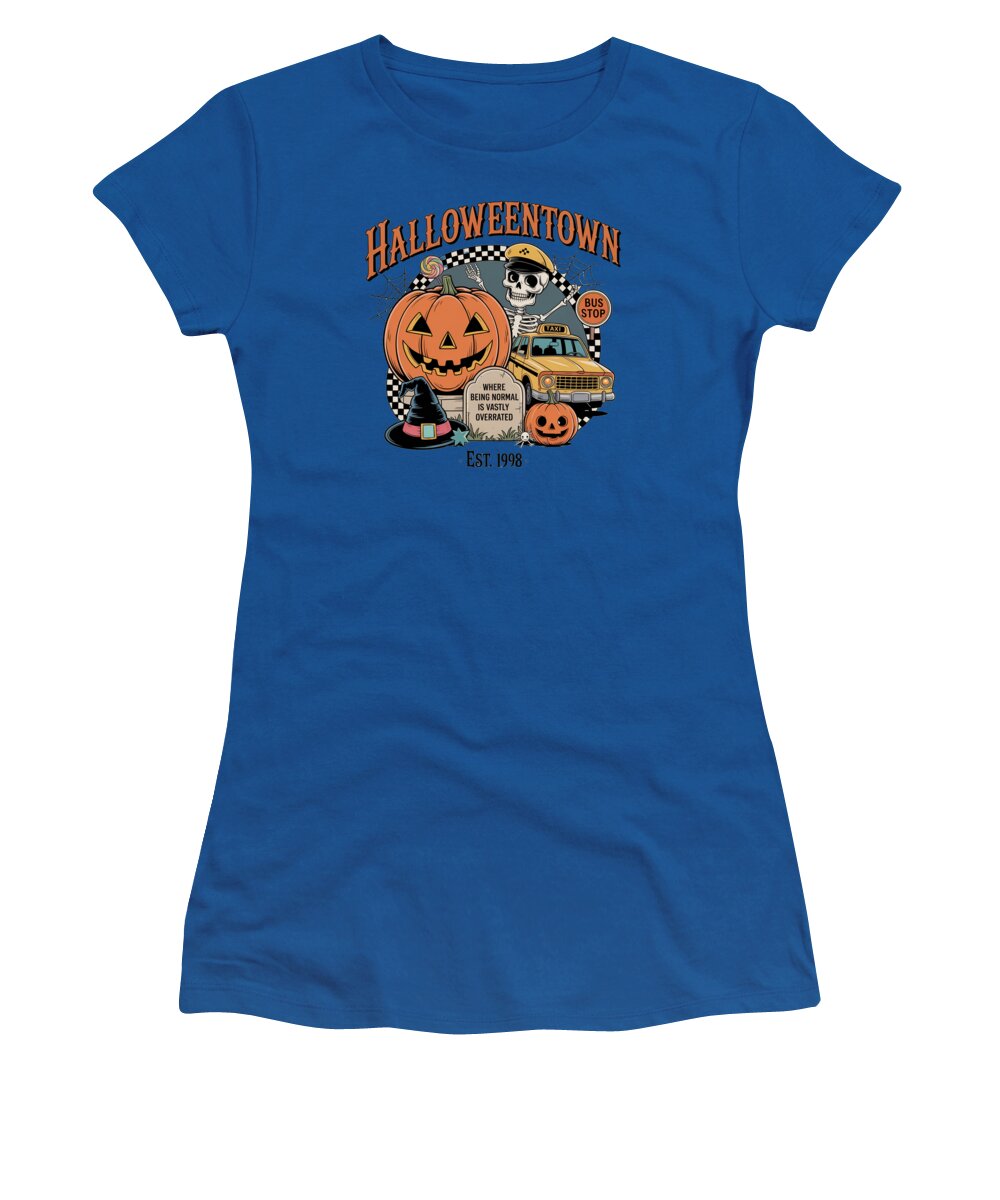 Halloween Town Taxi Stop - Women's T-Shirt