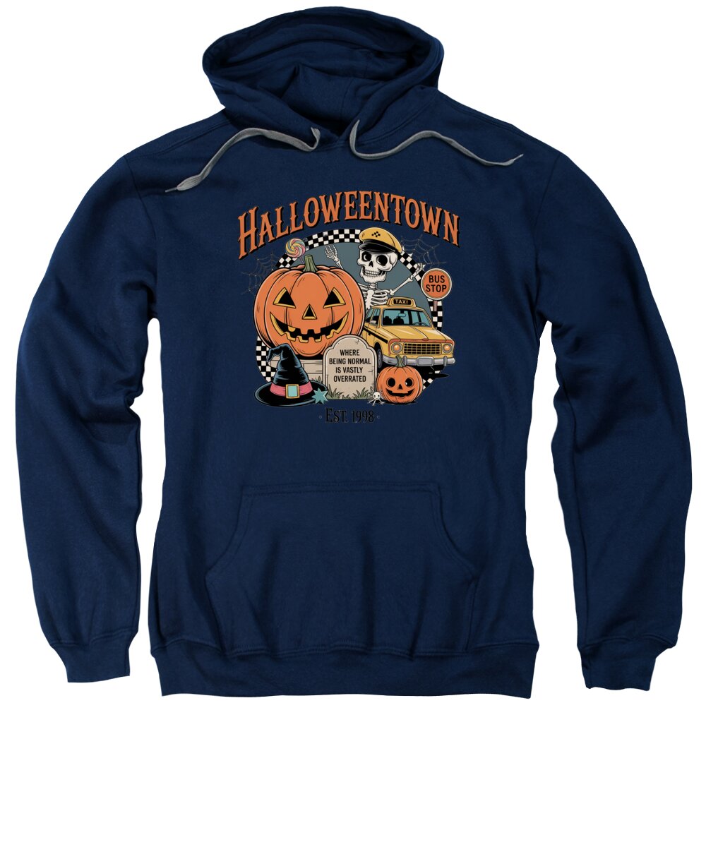 Halloween Town Taxi Stop - Hoodie Sweatshirt