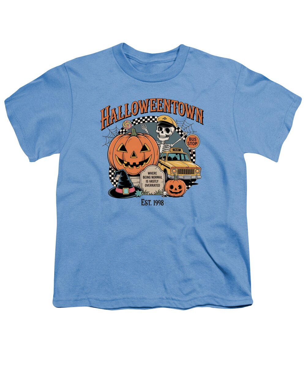 Halloween Town Taxi Stop - Youth T-Shirt