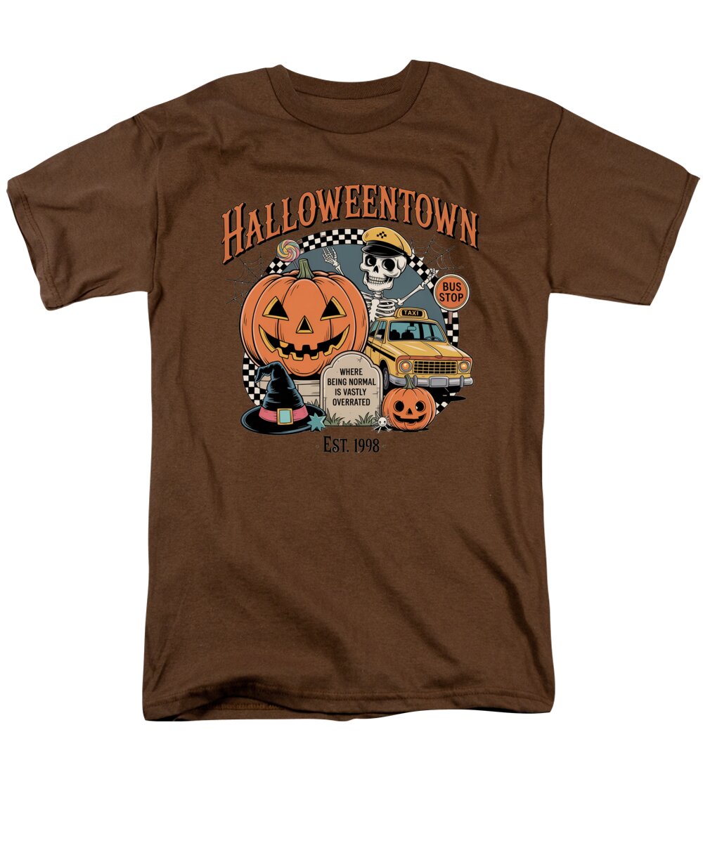 Halloween Town Taxi Stop - Men's T-Shirt