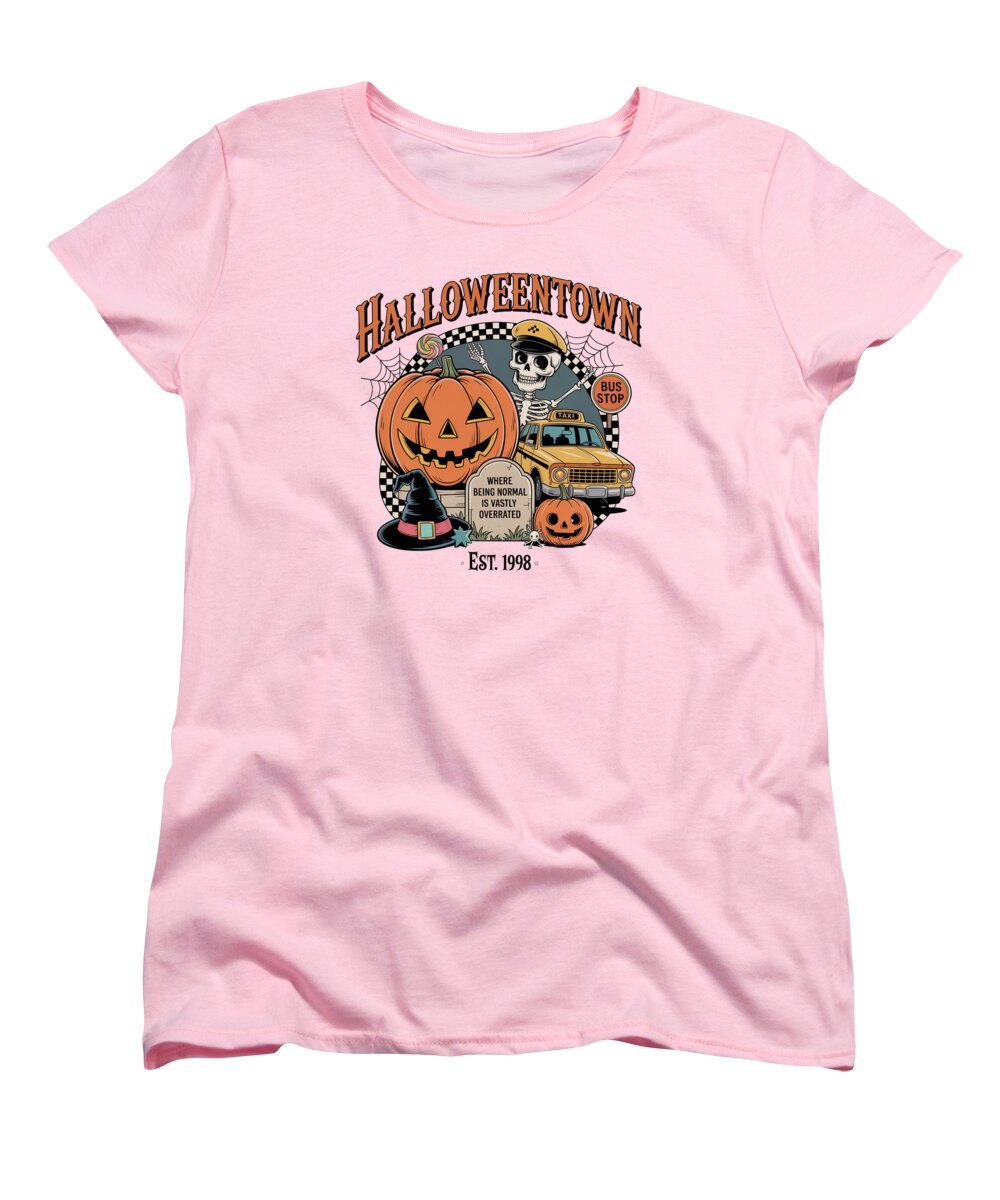 Halloween Town Taxi Stop - Women's T-Shirt