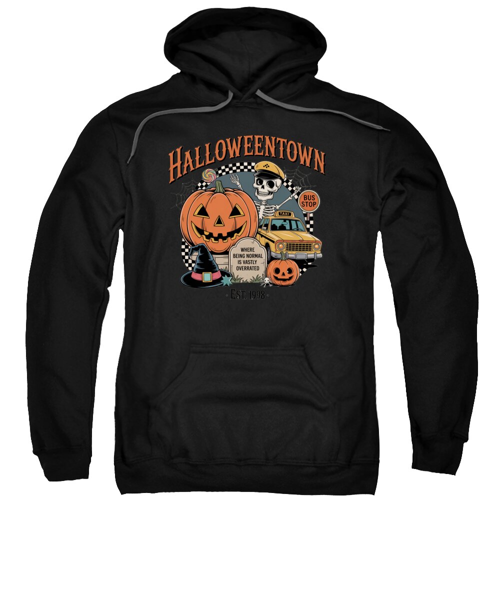 Halloween Town Taxi Stop - Hoodie Sweatshirt