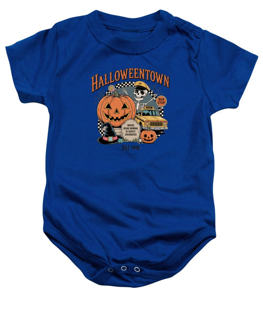 Halloween Town Taxi Stop - Baby Onesie