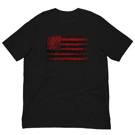 Scar Design Black / XS Hawk American Flag T-shirt