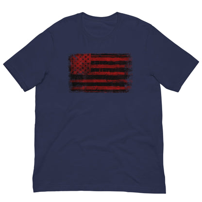 Scar Design Navy / XS Hawk American Flag T-shirt