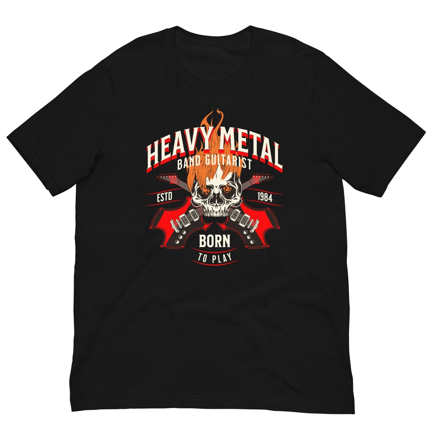 Heavy Metal Guitarist T-shirt Black / XS