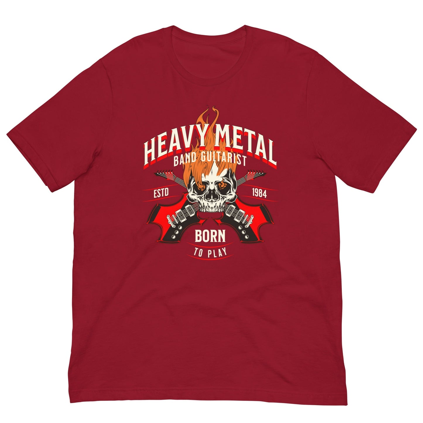 Heavy Metal Guitarist T-shirt Cardinal / XS