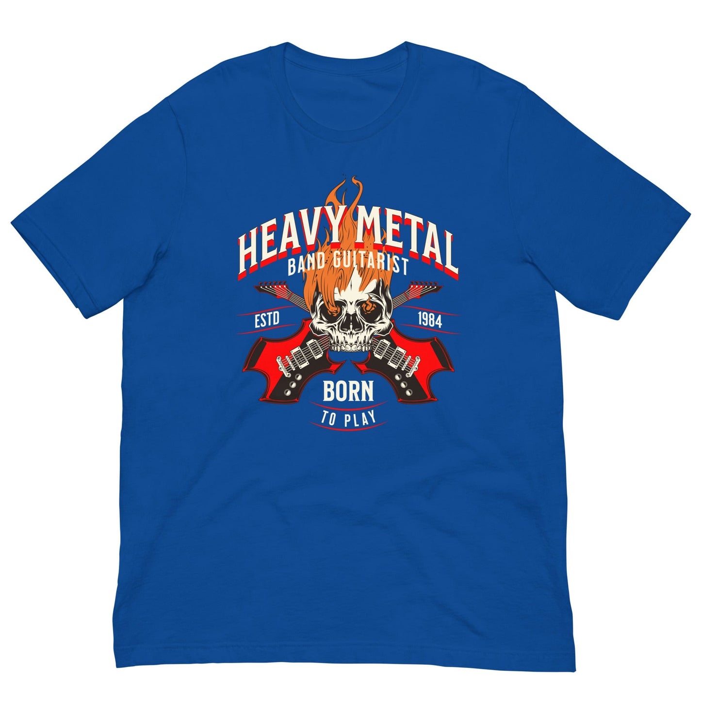 Heavy Metal Guitarist T-shirt True Royal / S