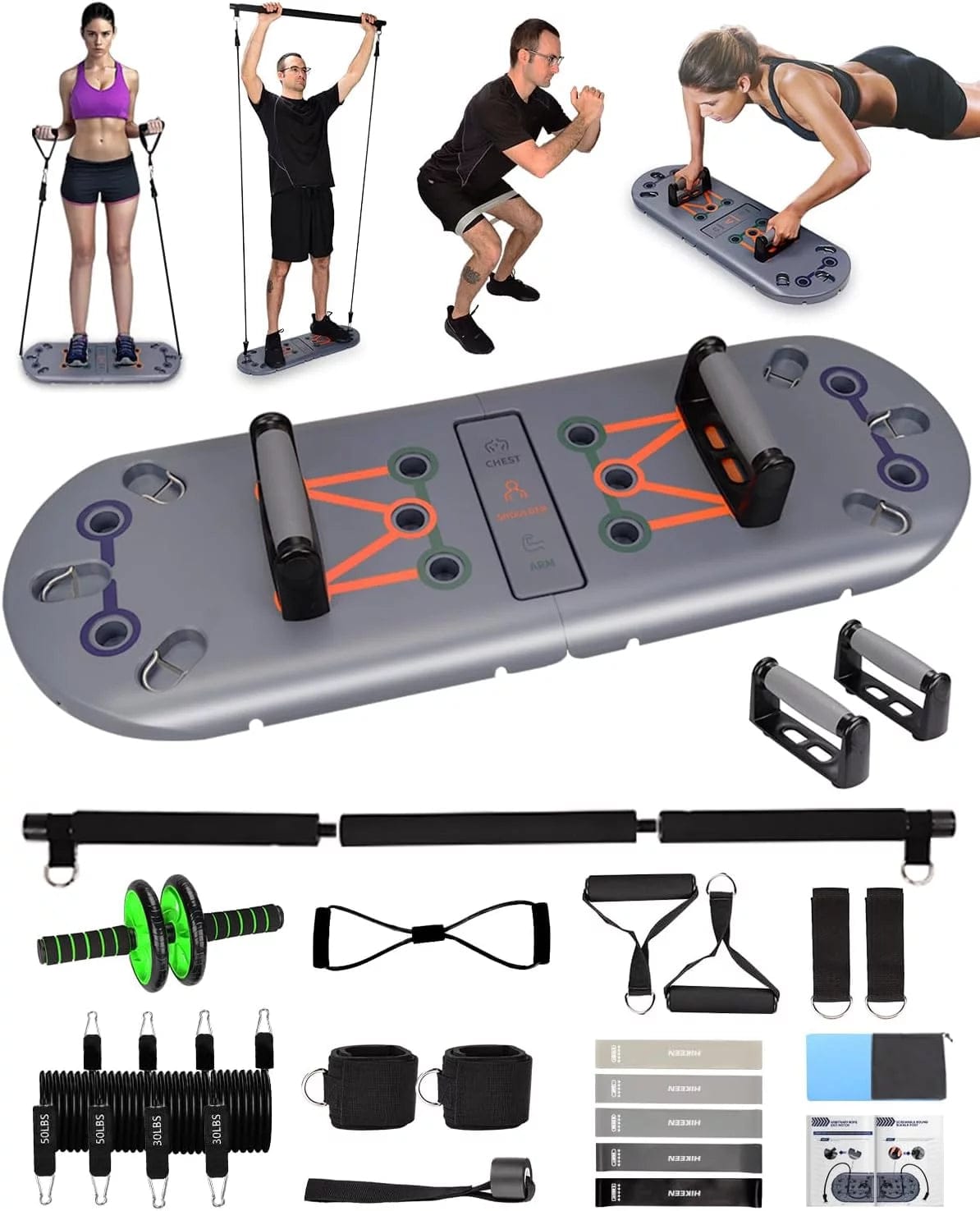 Home Workout Equipment 27-In-1 Portable Gym