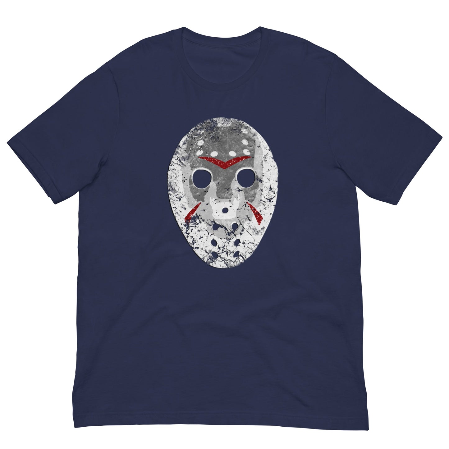 Horror Film Mask T-shirt Navy / XS