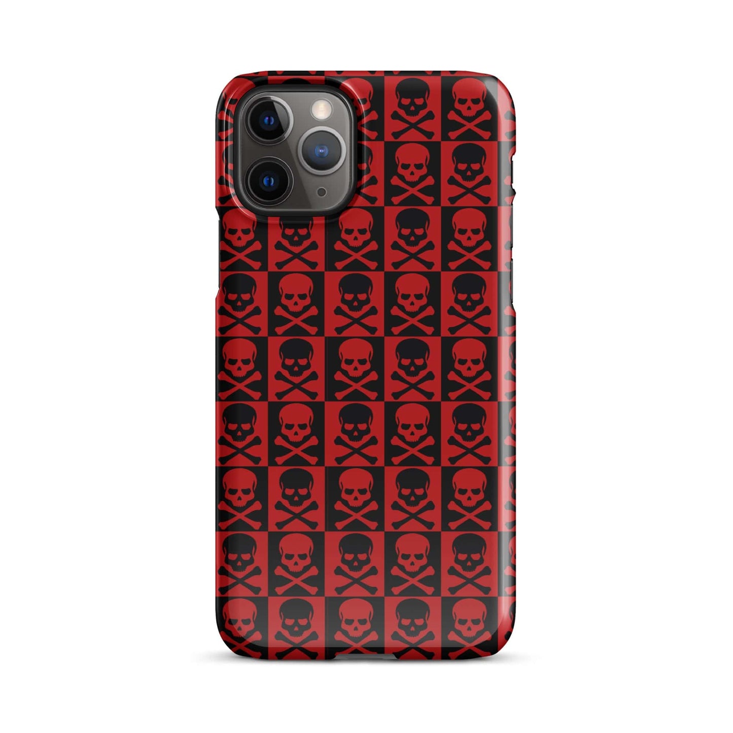 Horror Skulls Snap Case for iPhone® | Red and Black Skulls Pattern | Gothic iPhone Case iPhone 11 Pro