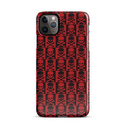 Horror Skulls Snap Case for iPhone® | Red and Black Skulls Pattern | Gothic iPhone Case iPhone 11 Pro Max