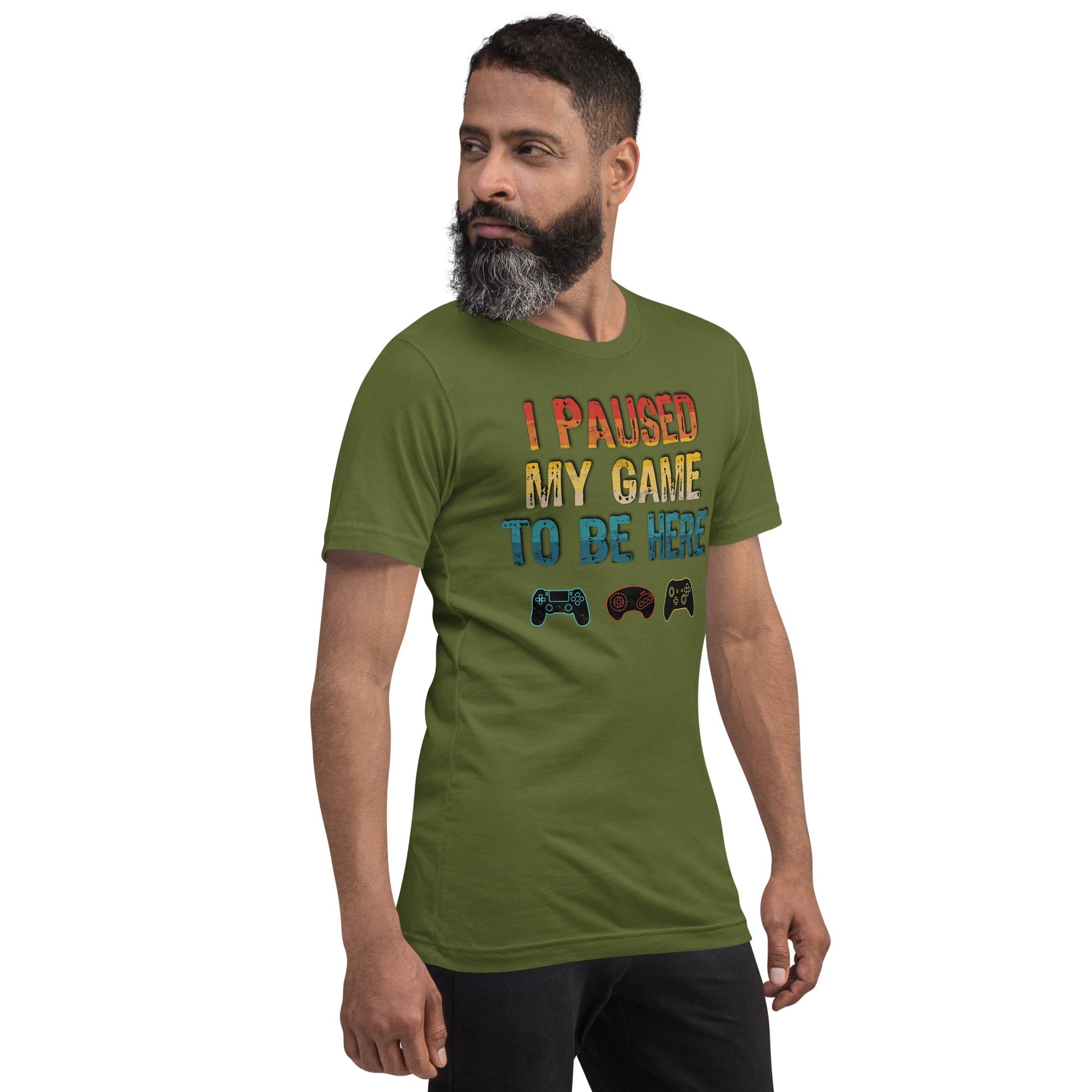 Scar Design T shirt I paused my game to be here T-shirt