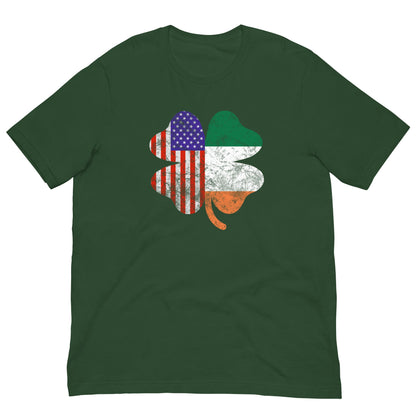 Irish American Flag T-shirt Forest / S
