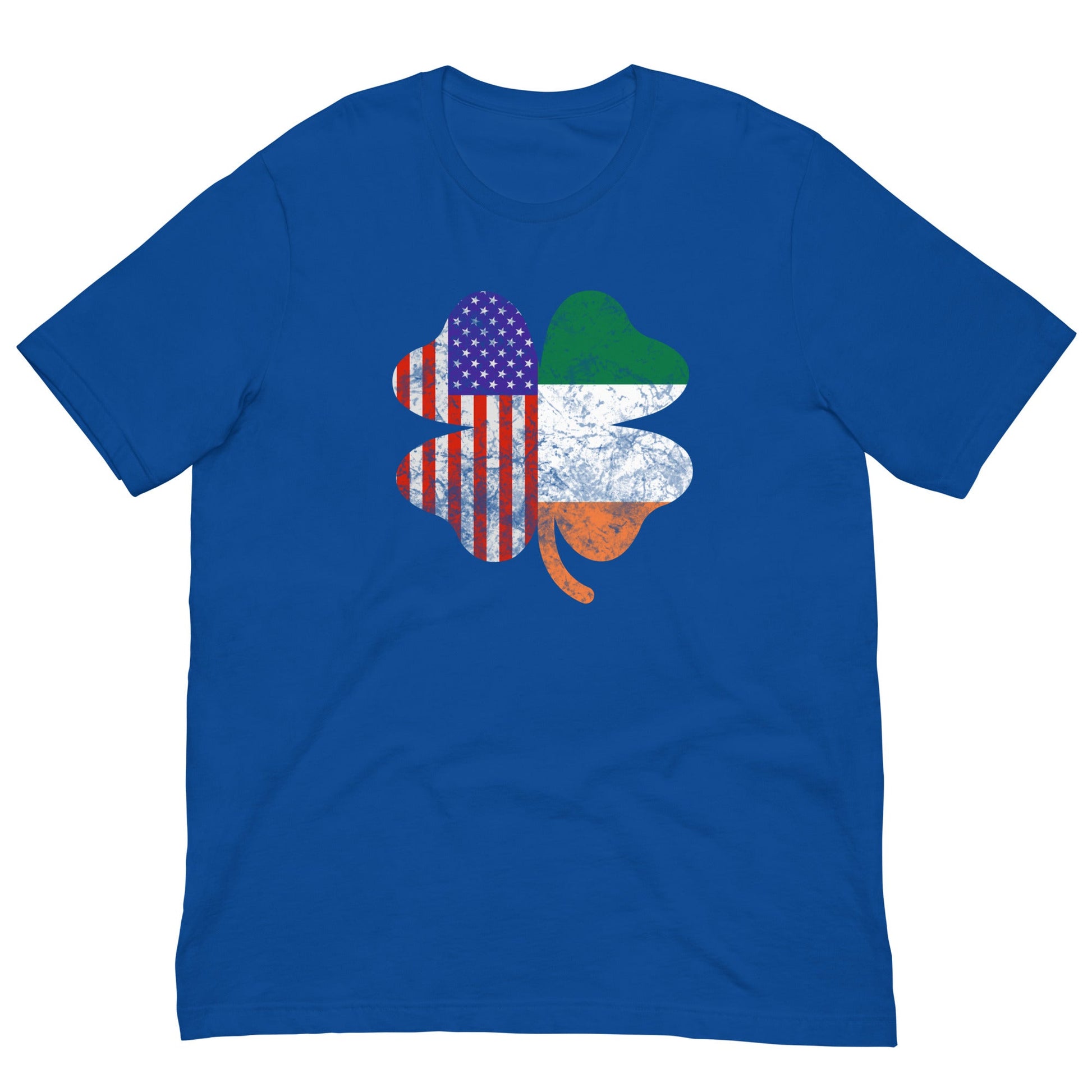 Irish American Flag T-shirt True Royal / S