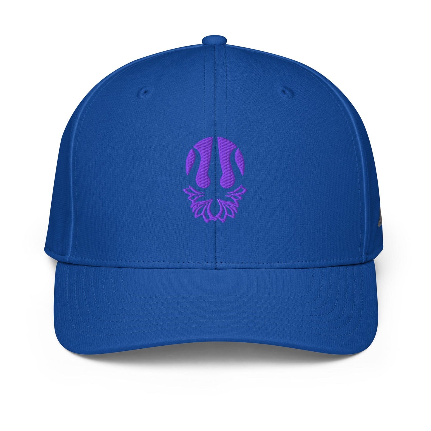 Krishna Trident Yoga Lotus flower Embroidered Adidas performance Cap Collegiate Royal