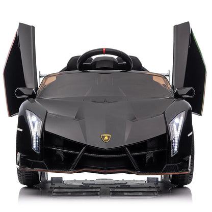 Lamborghini Veneno Electric Ride 12V Battery Powered Sports Car Toy Black