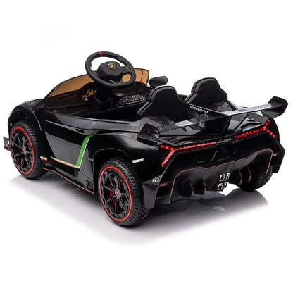 Lamborghini Veneno Electric Ride 12V Battery Powered Sports Car Toy Black