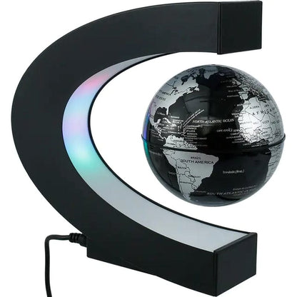 Levitating Magnetic Globe Lamp Lights Black Globe Light3 / Us Plug