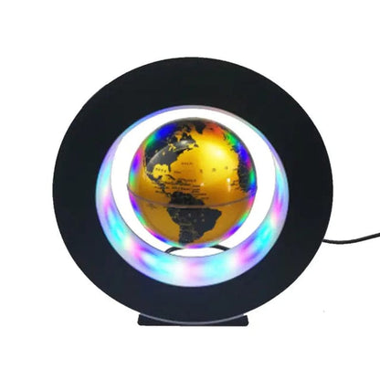 Levitating Magnetic Globe Lamp Lights Gold Globe Light / Us Plug