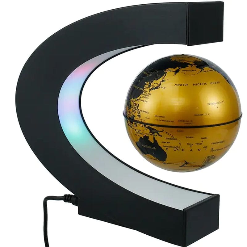 Levitating Magnetic Globe Lamp Lights Gold Globe Light2 / Us Plug