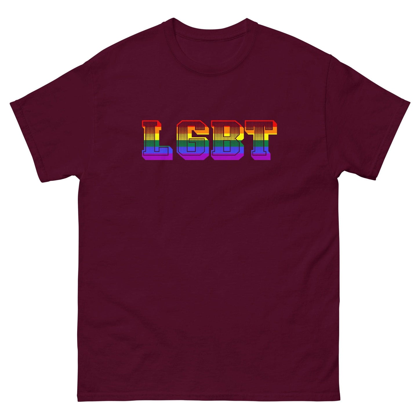 LGBT pRIDE t-SHIRT Maroon / S