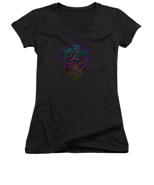Link shield Gamer Gift - Women's V-Neck