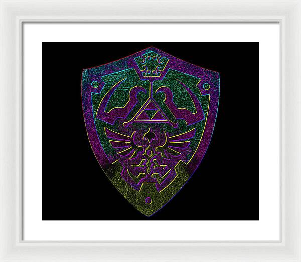 Link shield Gamer Gift - Framed Print