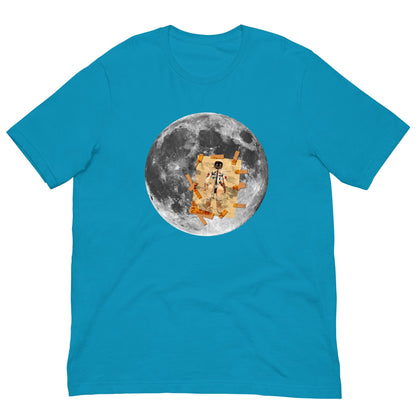 Man on the Moon T-shirt Aqua / S