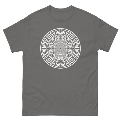 Meander Greek Symbol T-Shirt Charcoal / S