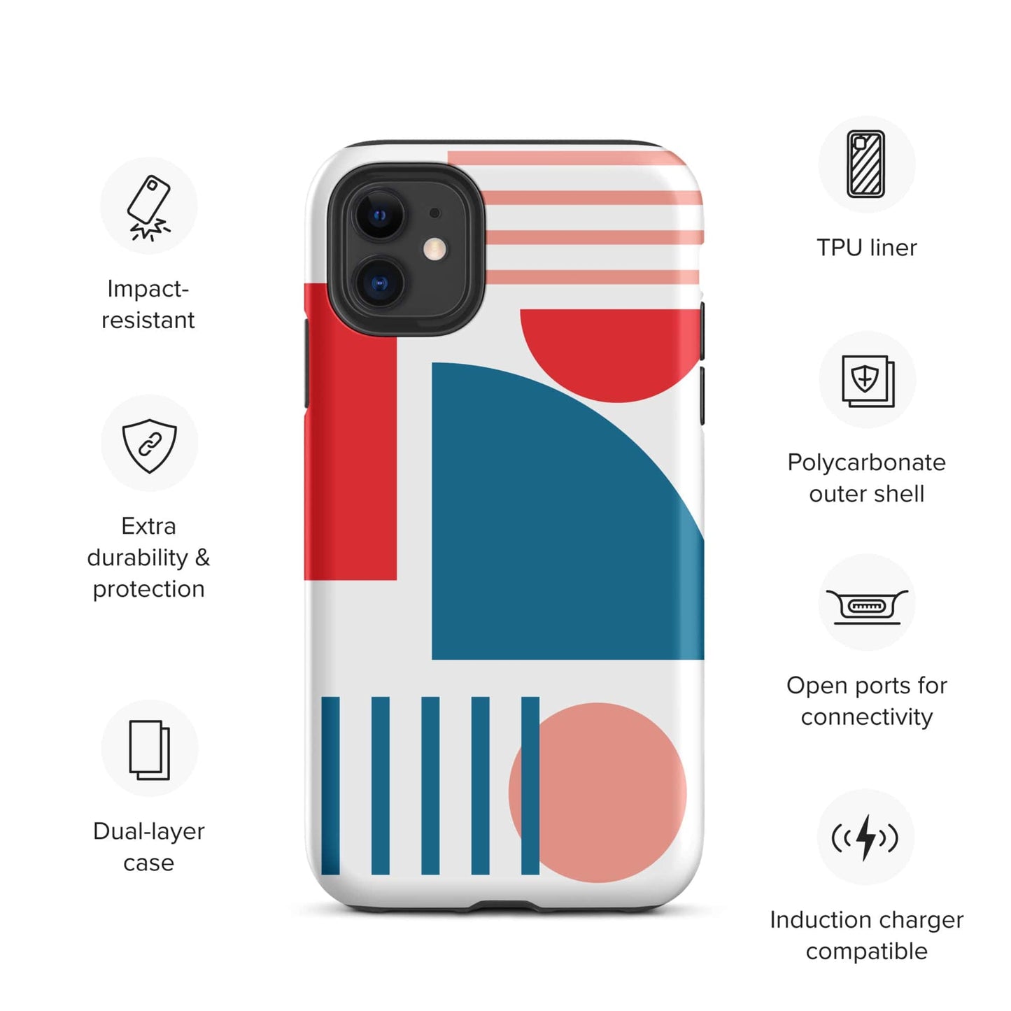 Modern Shapes Tough Case for iPhone®