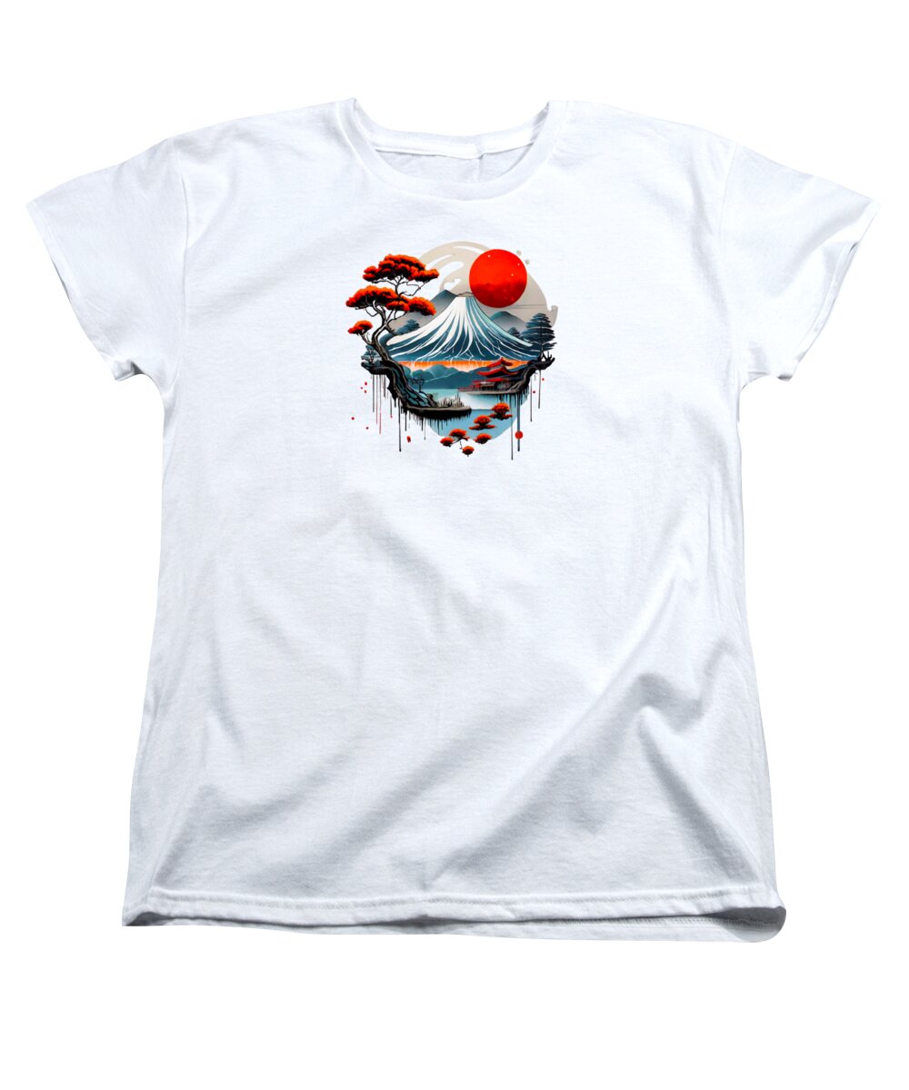 Mount Fuji Japanese Landscape - Women's T-Shirt (Standard Fit)