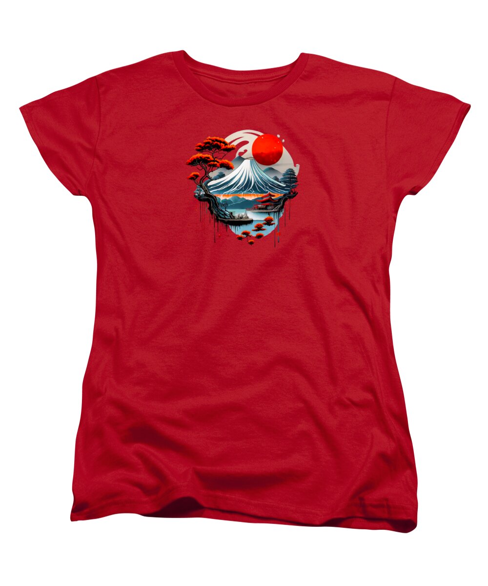 Mount Fuji Japanese Landscape - Women's T-Shirt (Standard Fit)