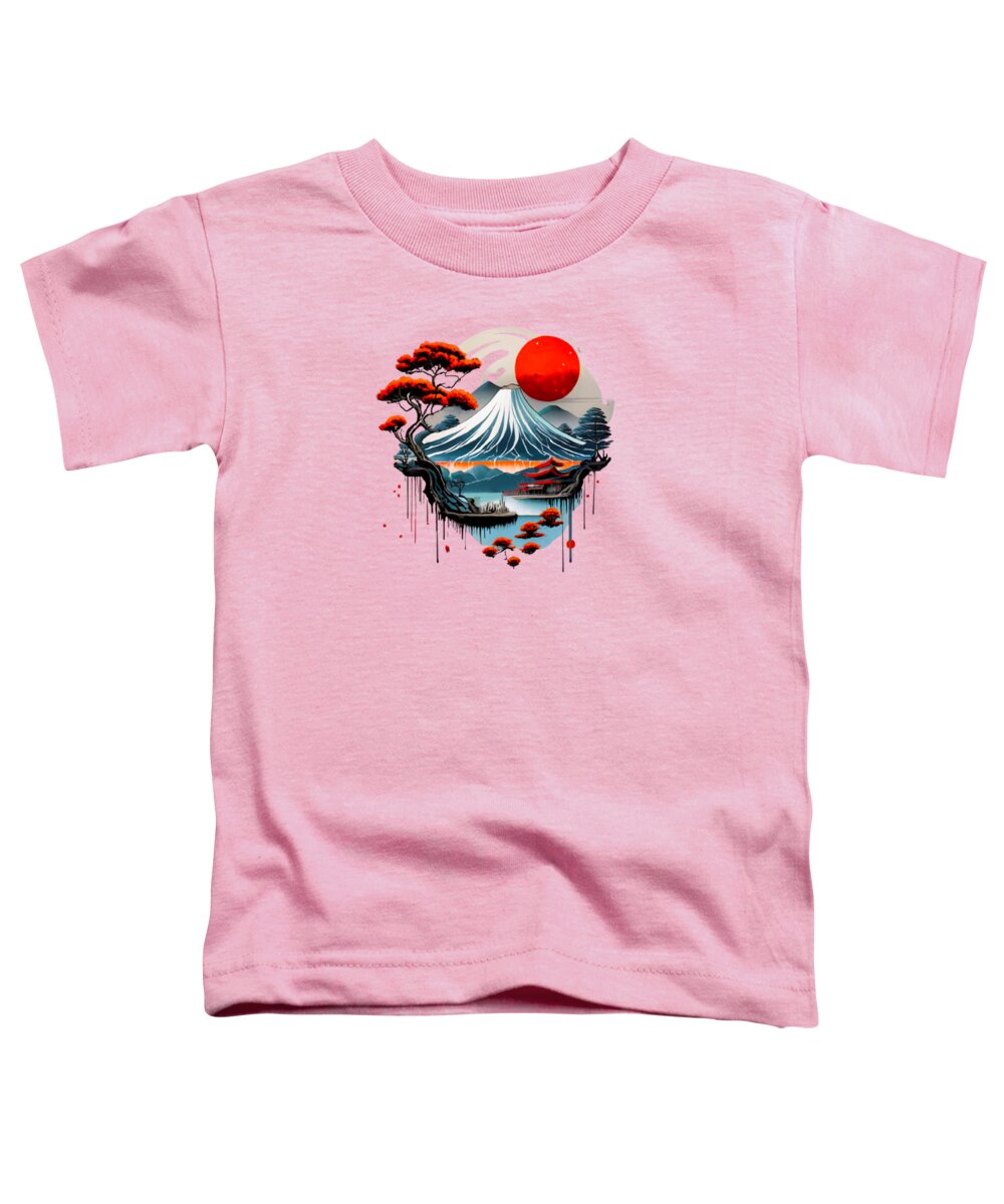 Mount Fuji Japanese Landscape - Toddler T-Shirt