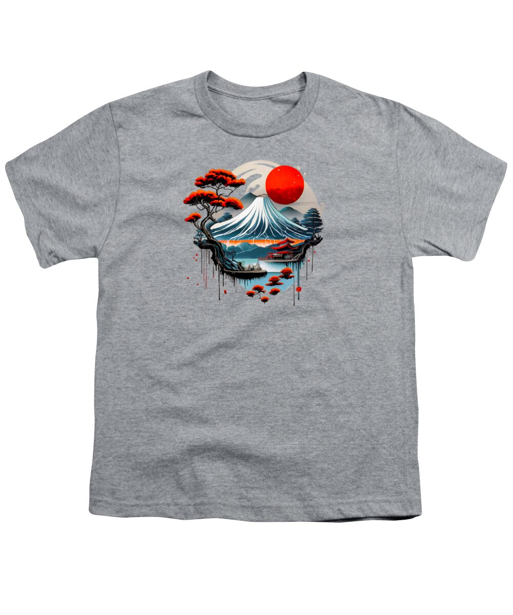 Mount Fuji Japanese Landscape - Youth T-Shirt