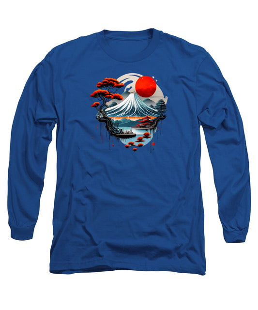 Mount Fuji Japanese Landscape - Long Sleeve T-Shirt
