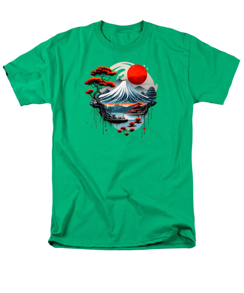 Mount Fuji Japanese Landscape - Men's T-Shirt  (Regular Fit)