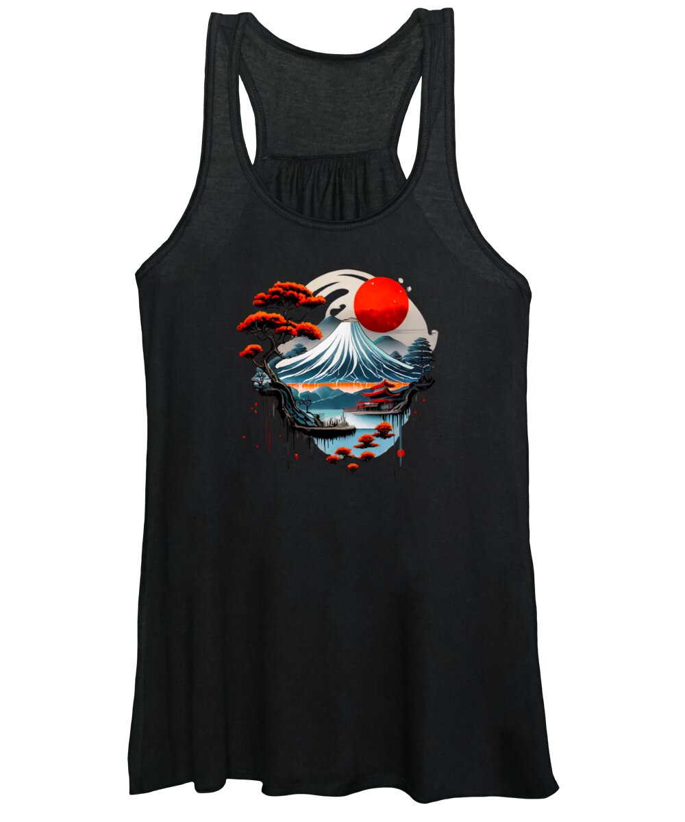 Mount Fuji Japanese Landscape - Women's Tank Top