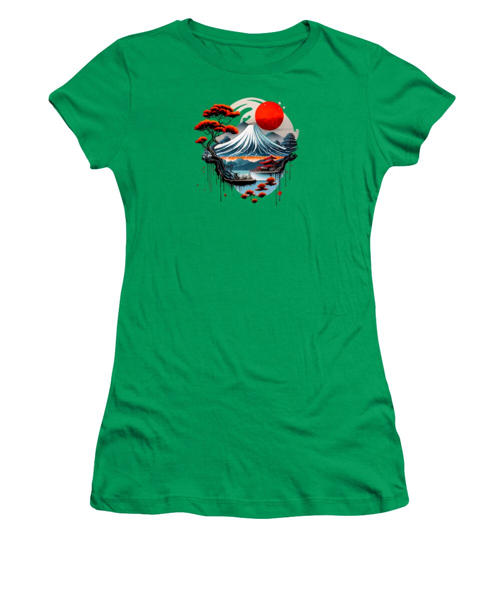 Mount Fuji Japanese Landscape - Women's T-Shirt