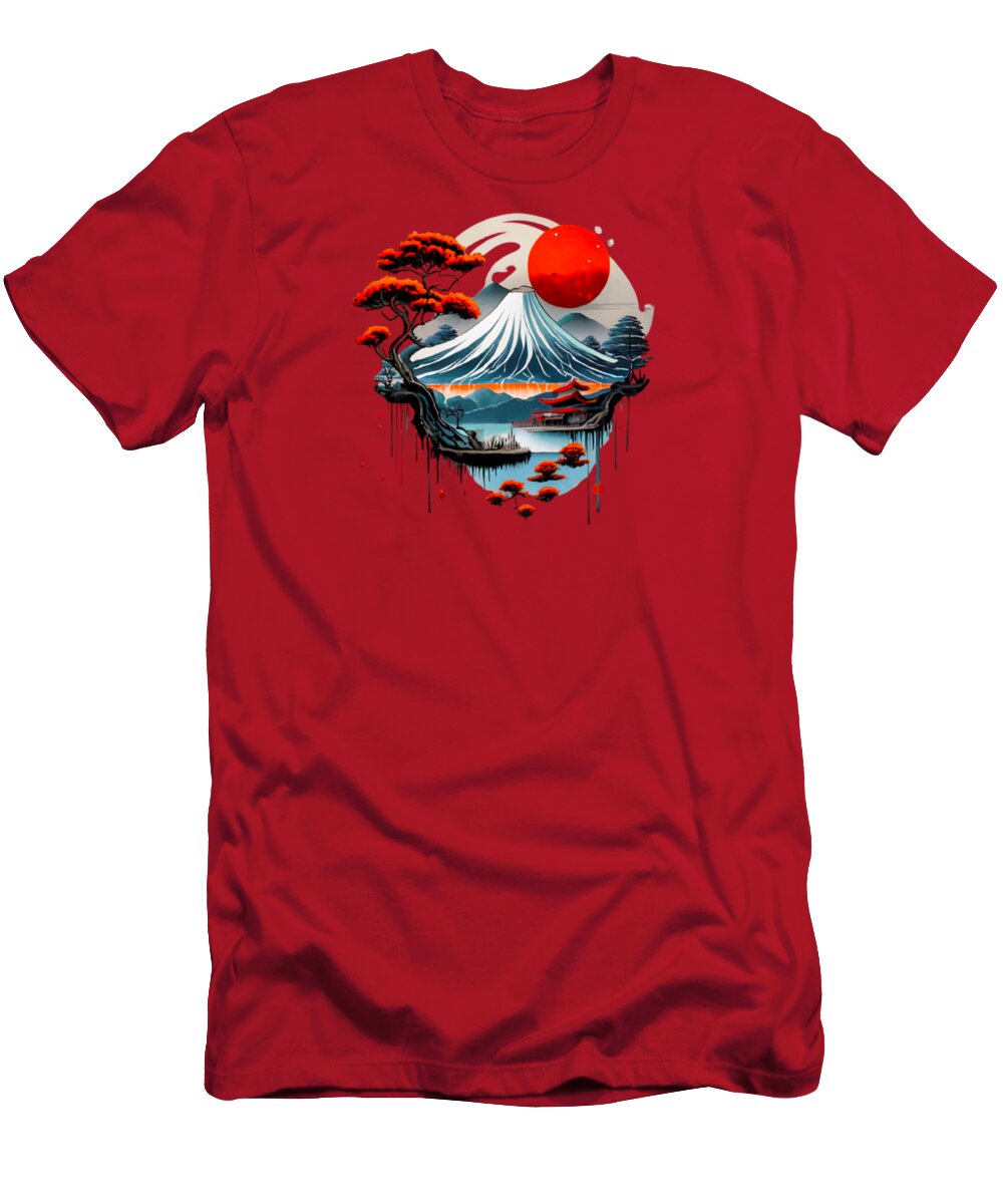 Mount Fuji Japanese Landscape - T-Shirt