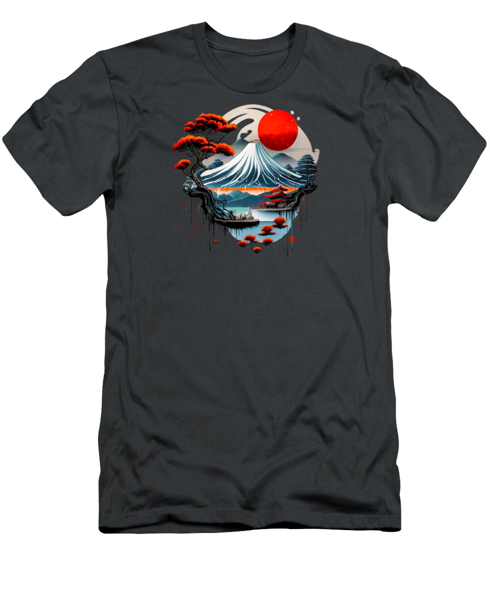 Mount Fuji Japanese Landscape - T-Shirt