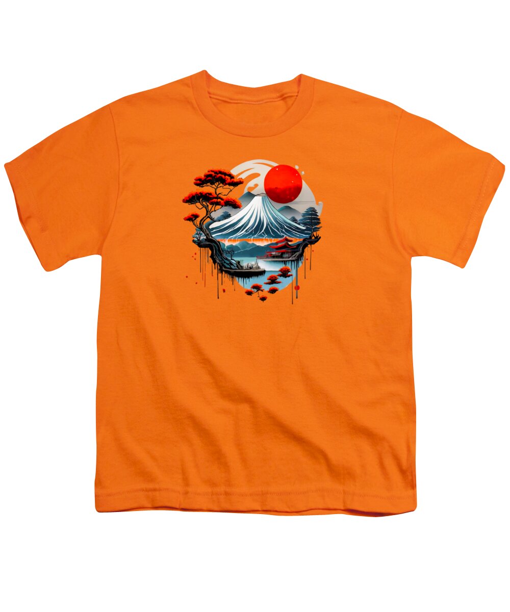 Mount Fuji Japanese Landscape - Youth T-Shirt