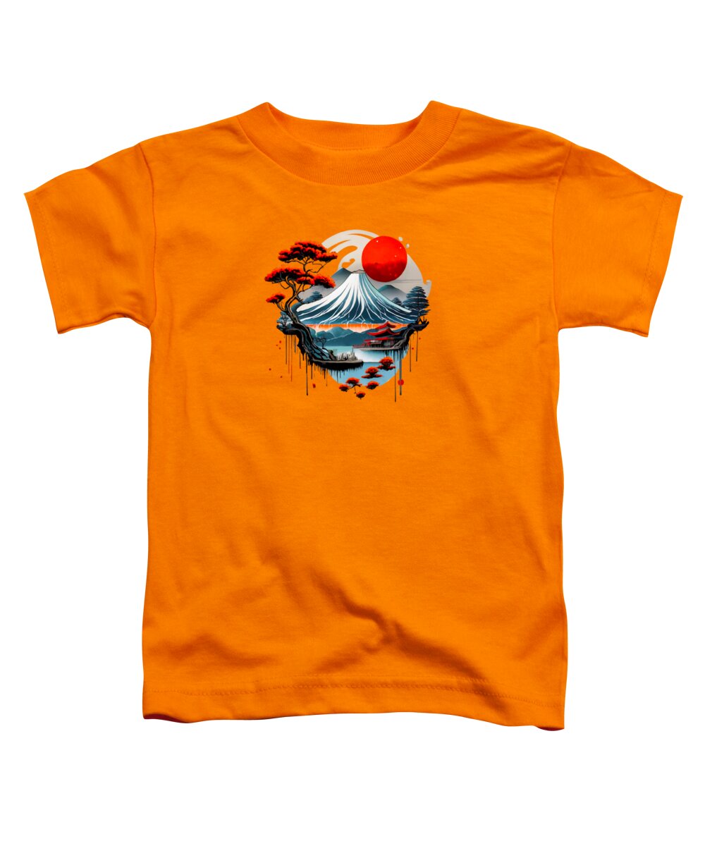 Mount Fuji Japanese Landscape - Toddler T-Shirt