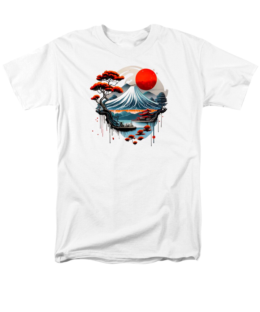 Mount Fuji Japanese Landscape - Men's T-Shirt  (Regular Fit)