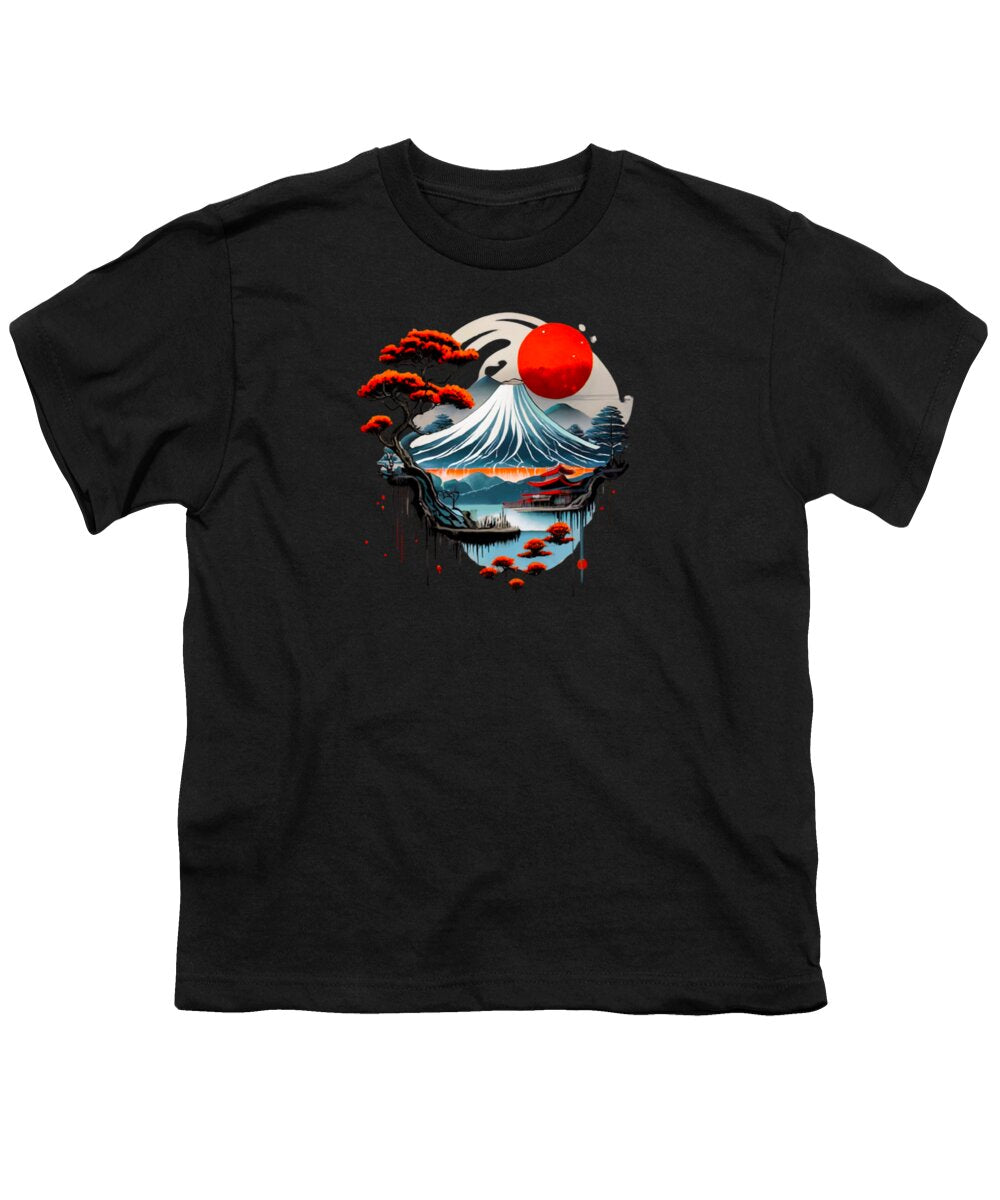 Mount Fuji Japanese Landscape - Youth T-Shirt