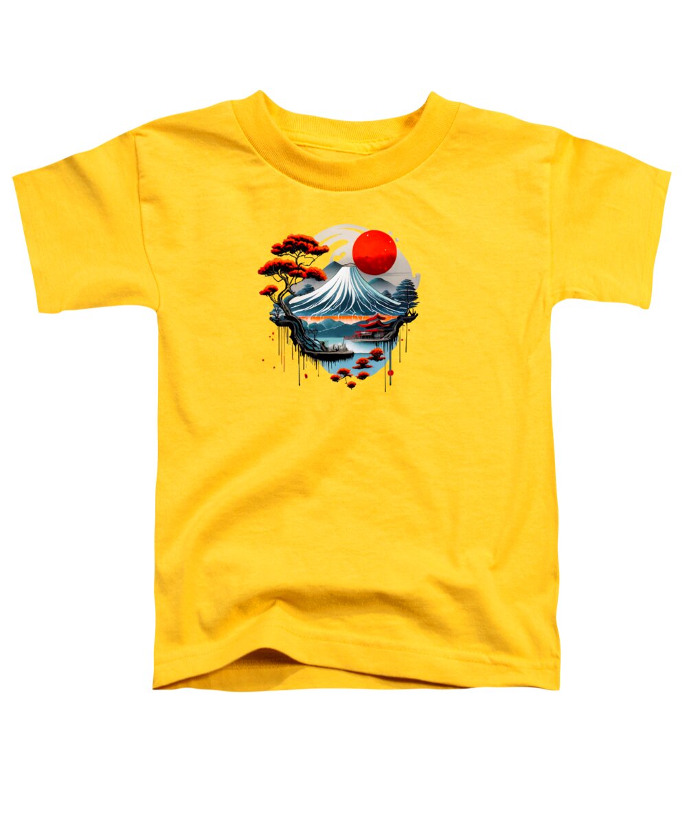 Mount Fuji Japanese Landscape - Toddler T-Shirt