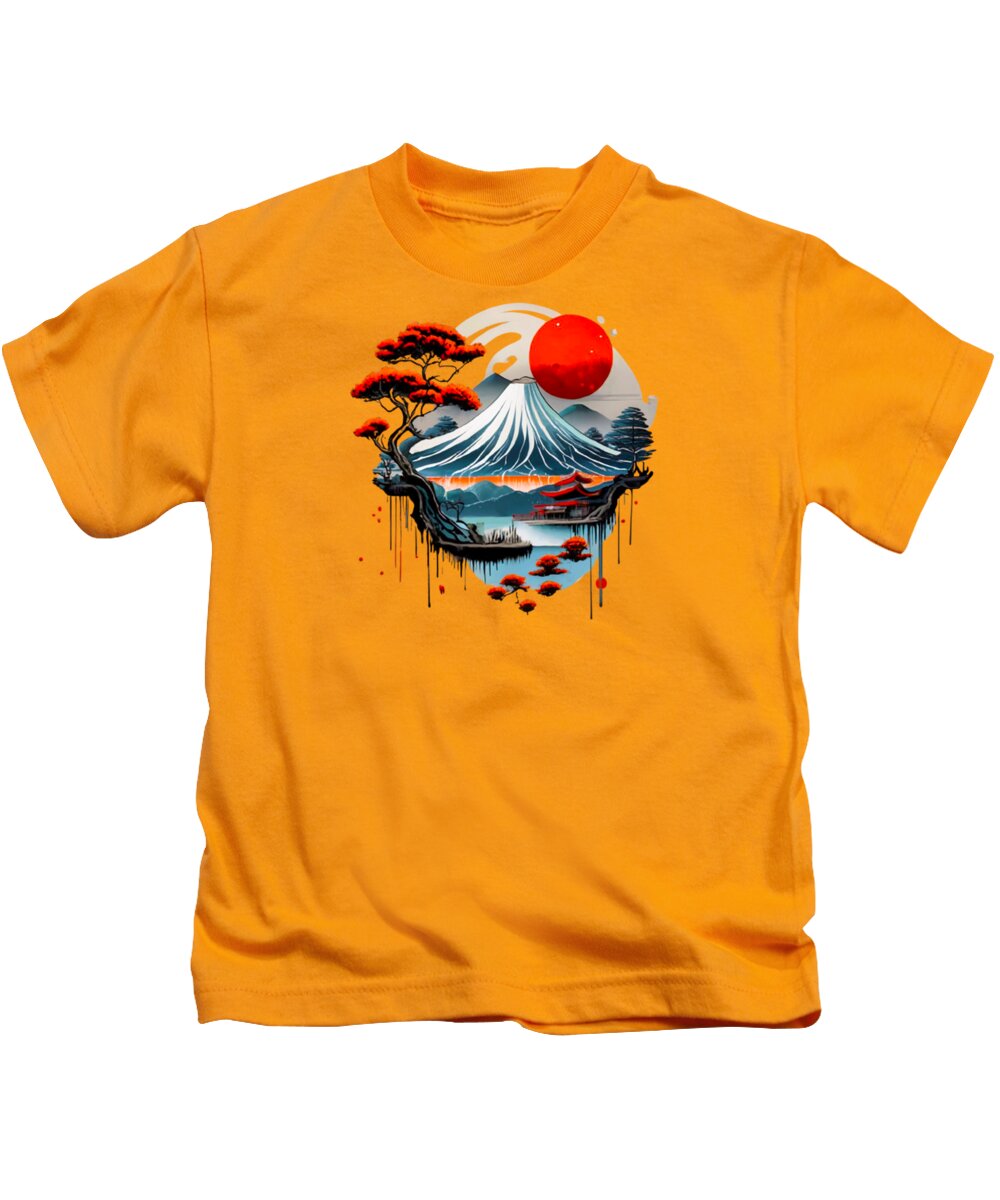 Mount Fuji Japanese Landscape - Kids T-Shirt