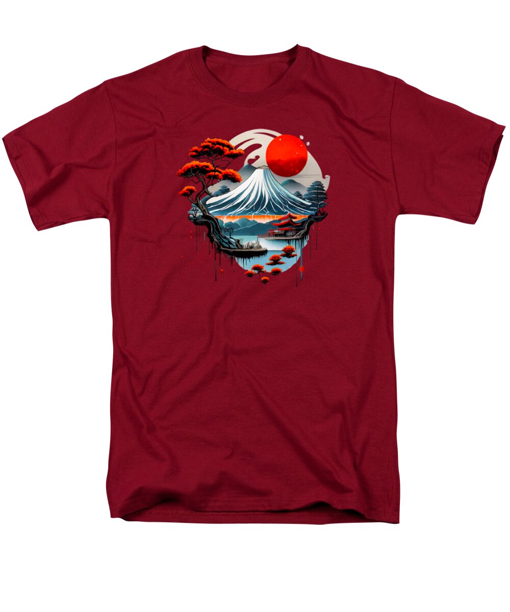 Mount Fuji Japanese Landscape - Men's T-Shirt  (Regular Fit)
