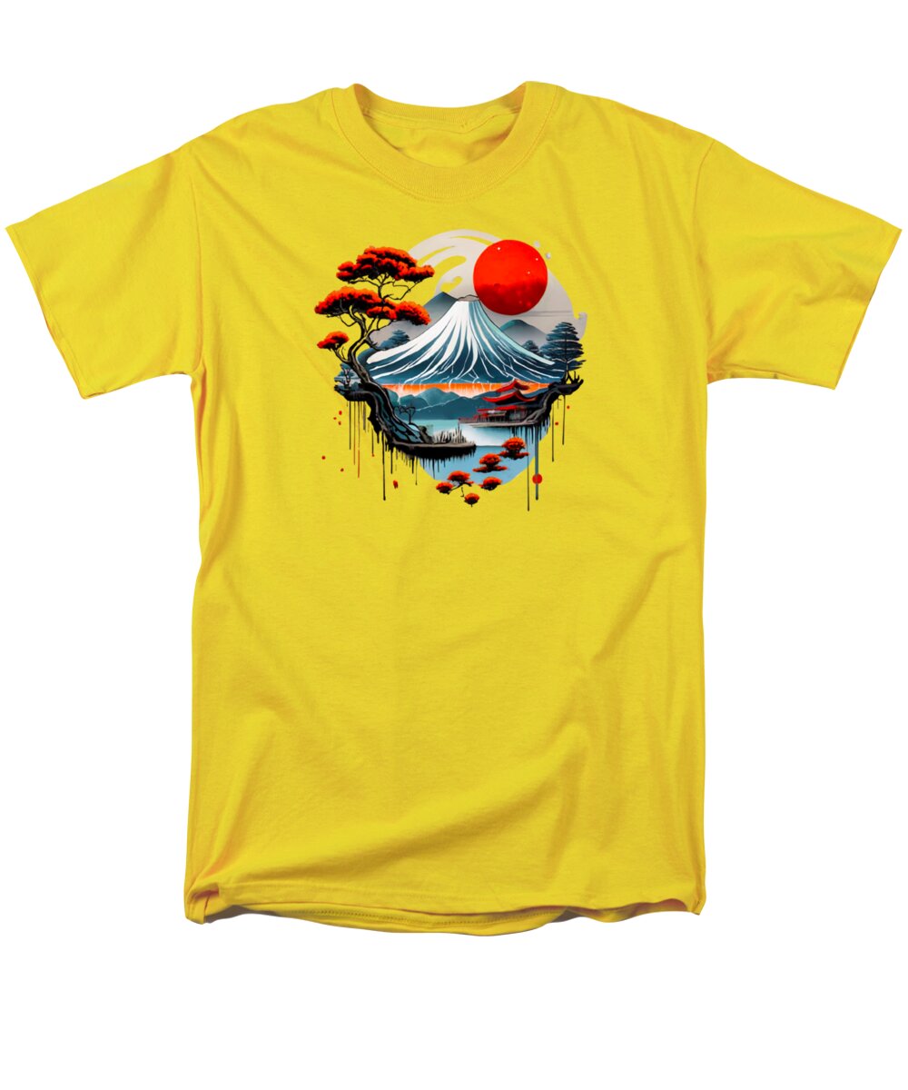 Mount Fuji Japanese Landscape - Men's T-Shirt  (Regular Fit)