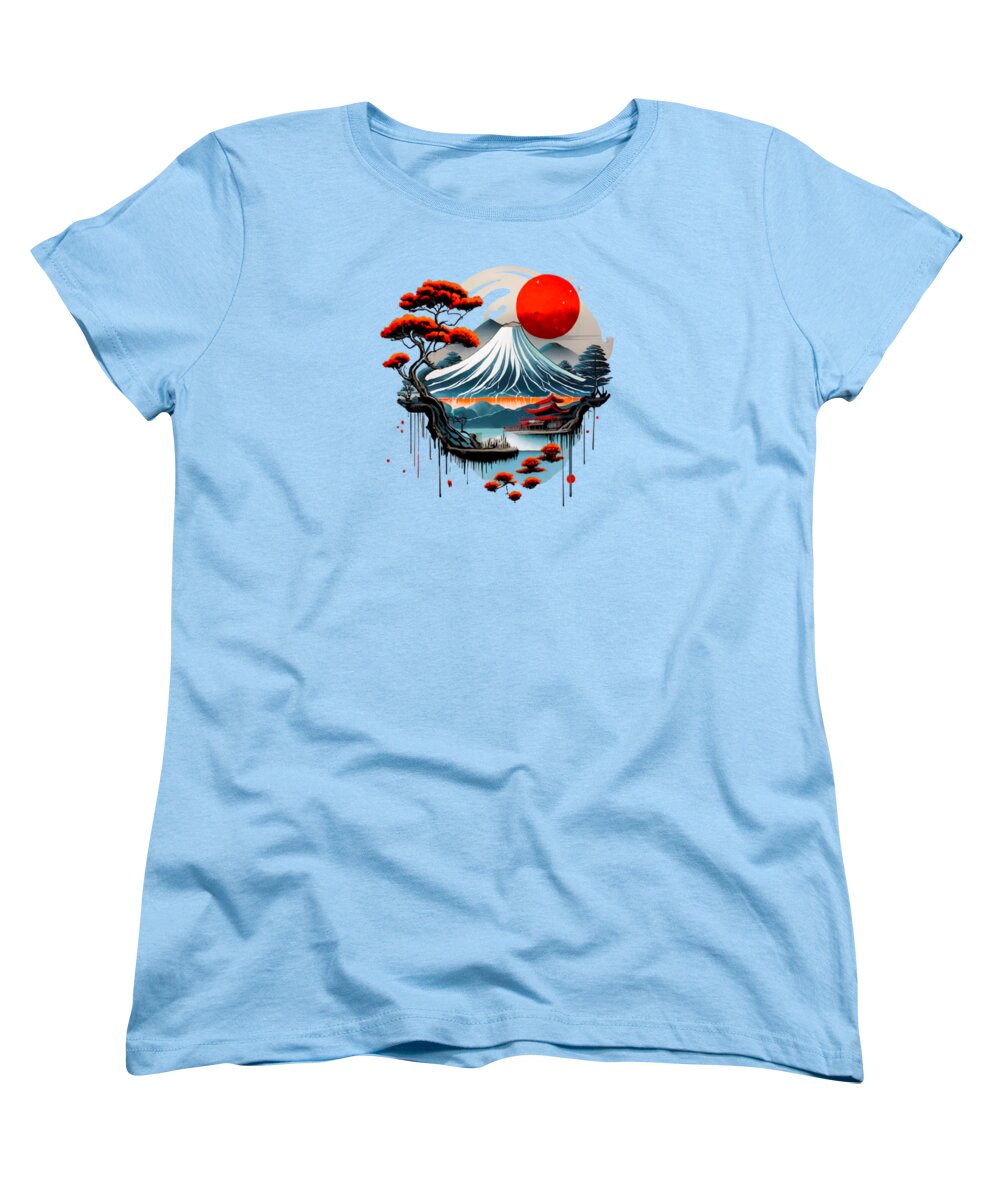 Mount Fuji Japanese Landscape - Women's T-Shirt (Standard Fit)